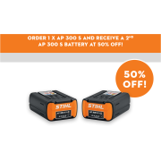 STIHL AP 300 S - Buy 1, get the second half price