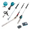 Makita 40V Multi-Function Powerhead, Hedge Trimmer and Pole saw attachment with Battery and Charger - UX01GT103-B