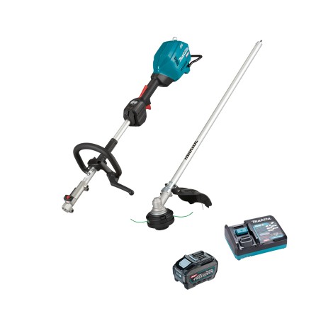 Makita 40V Multi-Function Powerhead and Line Trimmer with Battery and Charger - UX01GT104